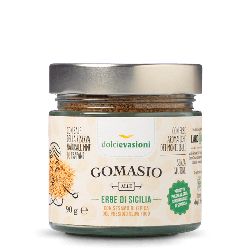 Gomashio - semi di sesamo nero con sale 46gr in vendita online - Ikiya